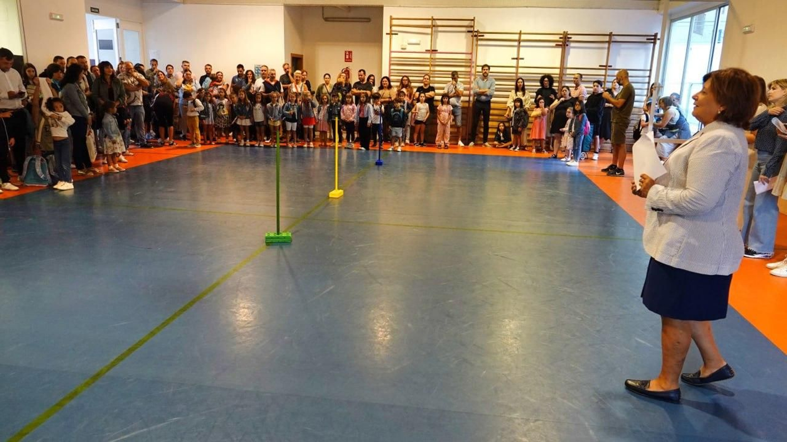 Presentación del nuevo curso en un colegio de Vigo. // Vicente Alonso