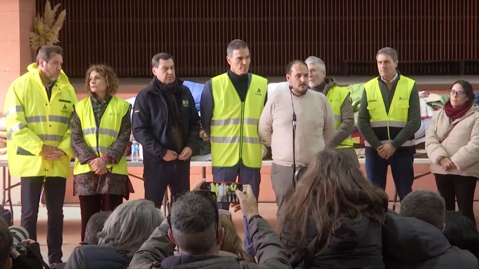 Pedro Sánchez, Óscar Puente, Juanma Moreno, Fernando Grande Marlaska