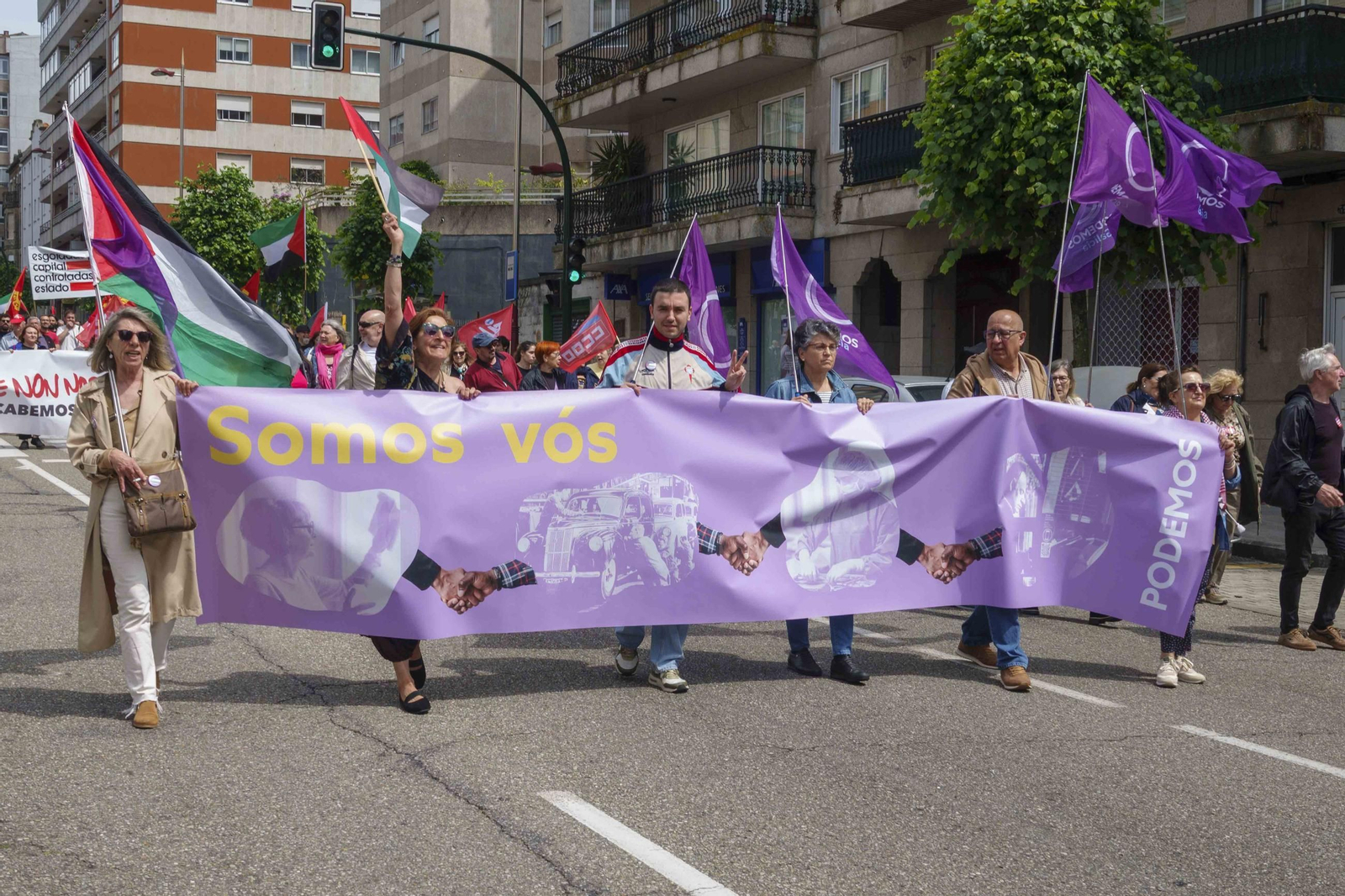Galería | Jornada de reivindicaciones por el Día del Trabajador en Vigo