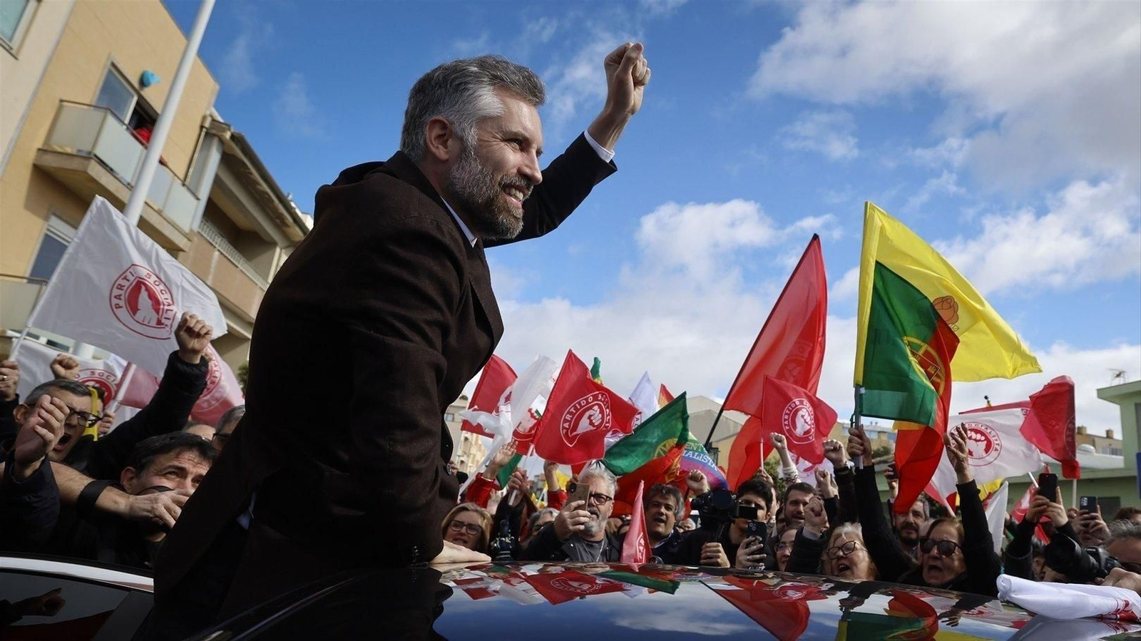 Santos y Montenegro, aspirantes este domingo a la gobernabilidad de Portugal. // E.P.
