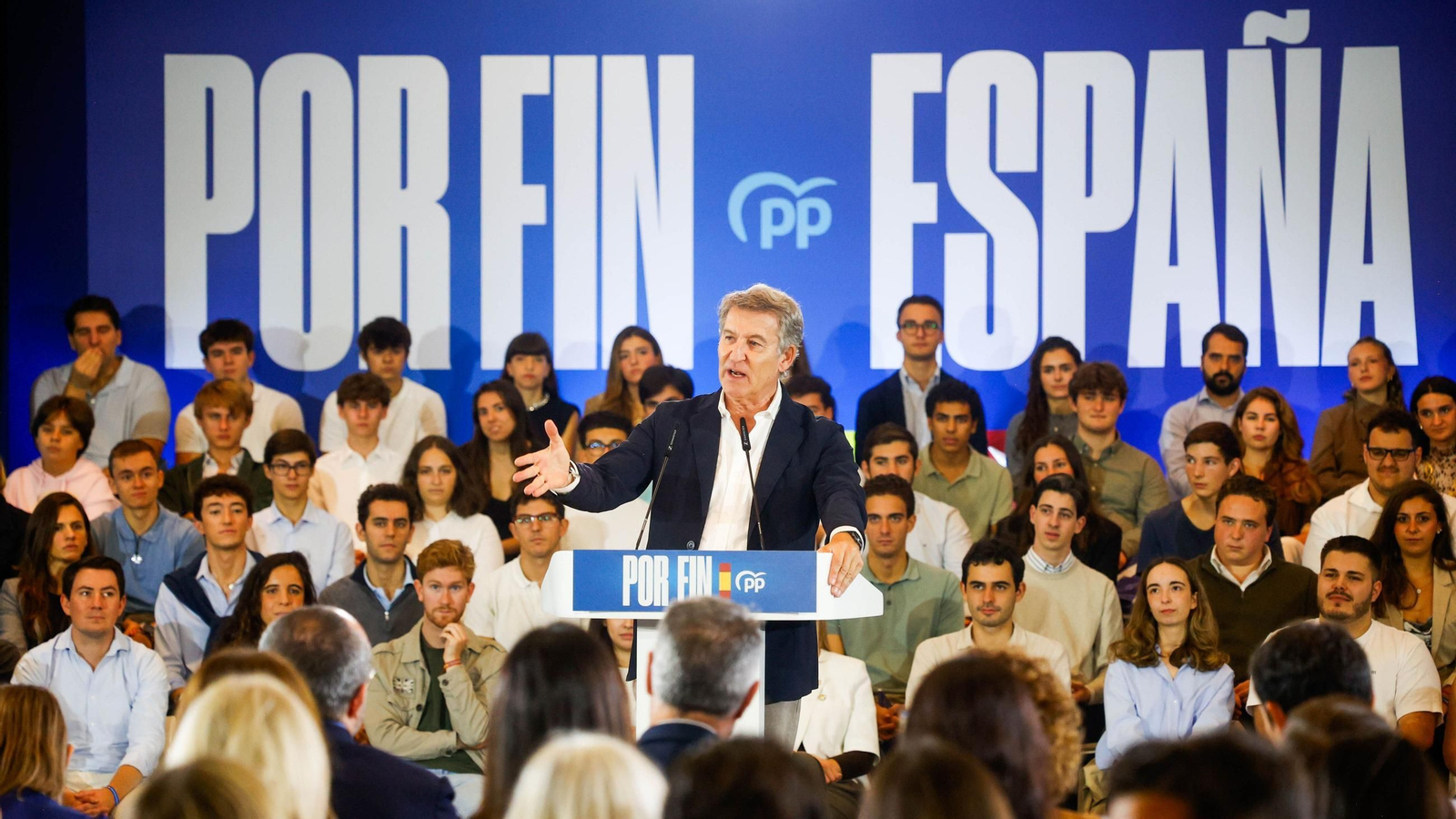 El presidente del Partido Popular, Alberto Núñez Feijóo