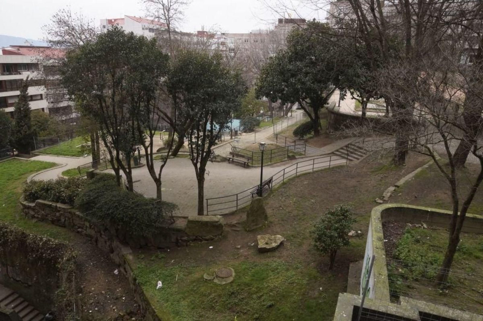 El parque de Camilo José Cela actualmente.