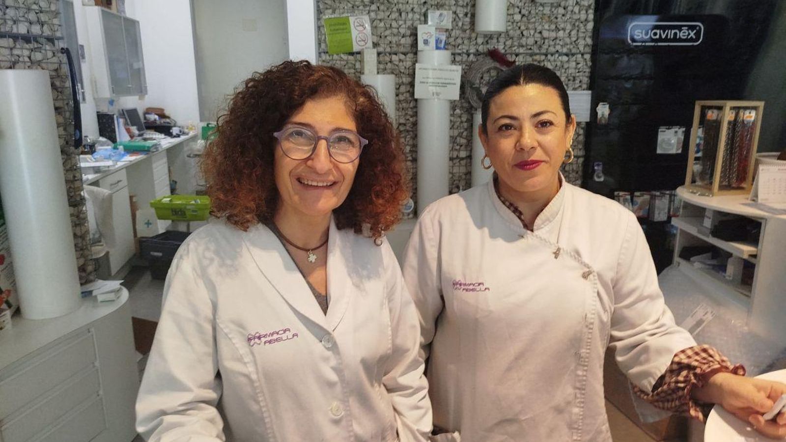 Eugenia Díaz Abella y María Cortiñas