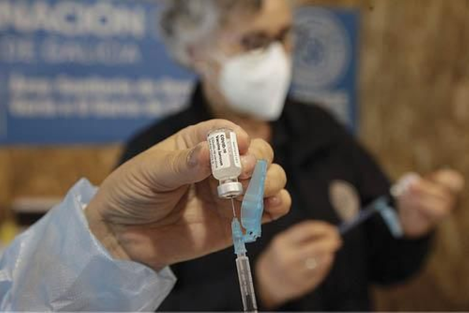 Vial de Janssen que se administró en monodosis a 13.032 ouresanos.