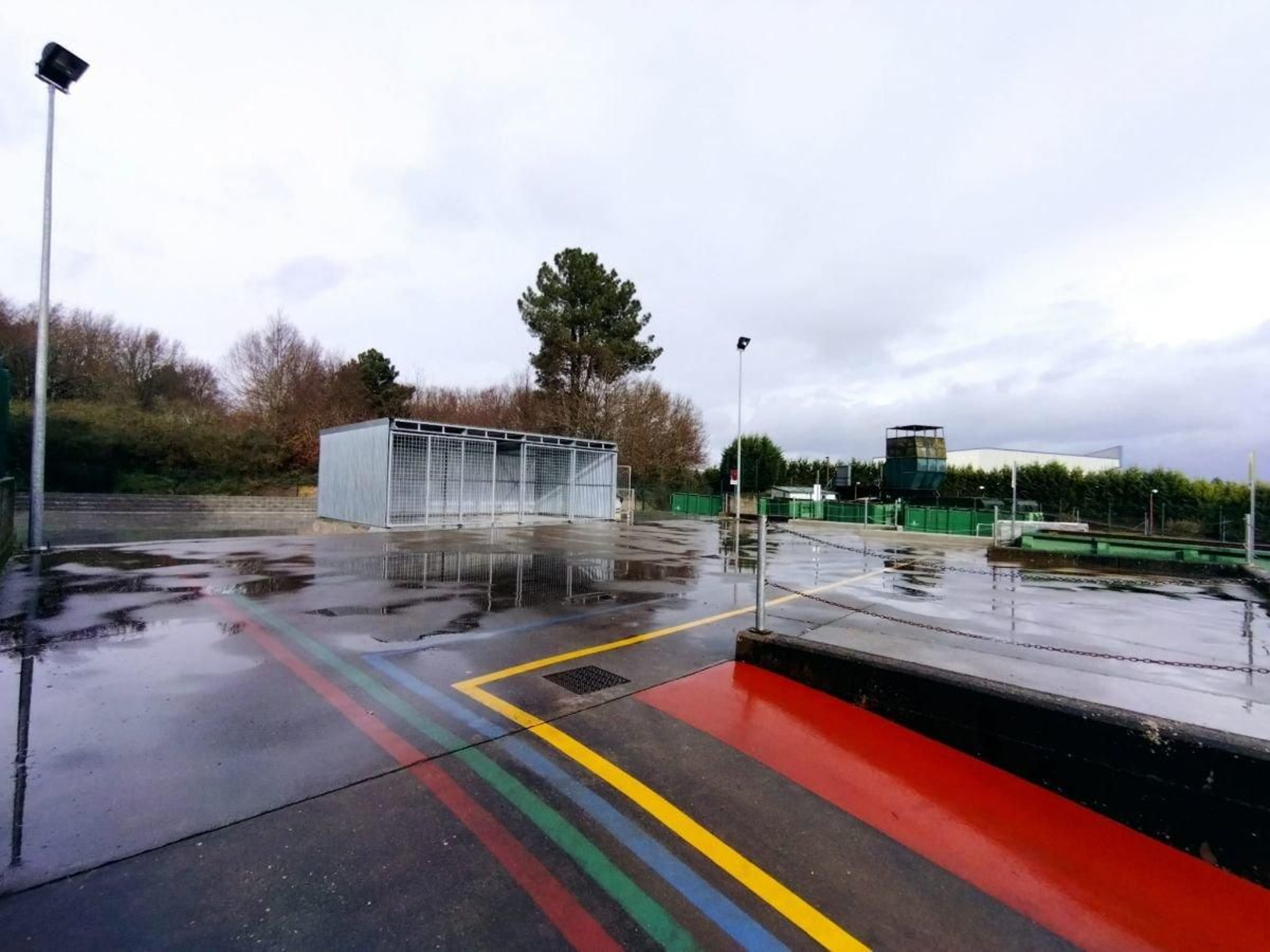Instalaciones del punto limpio de la Mancomunidad Terra de Celanova tras la ampliación.