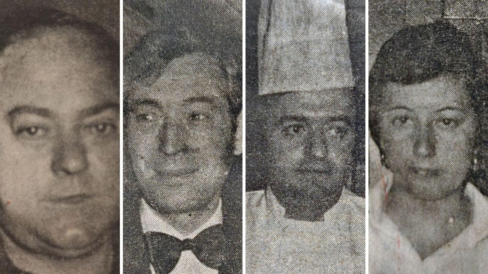 José Domínguez Seoane, Manuel Rodríguez Cudeiro, Felisindo Rodríguez Rial y Manolita González Rufo.