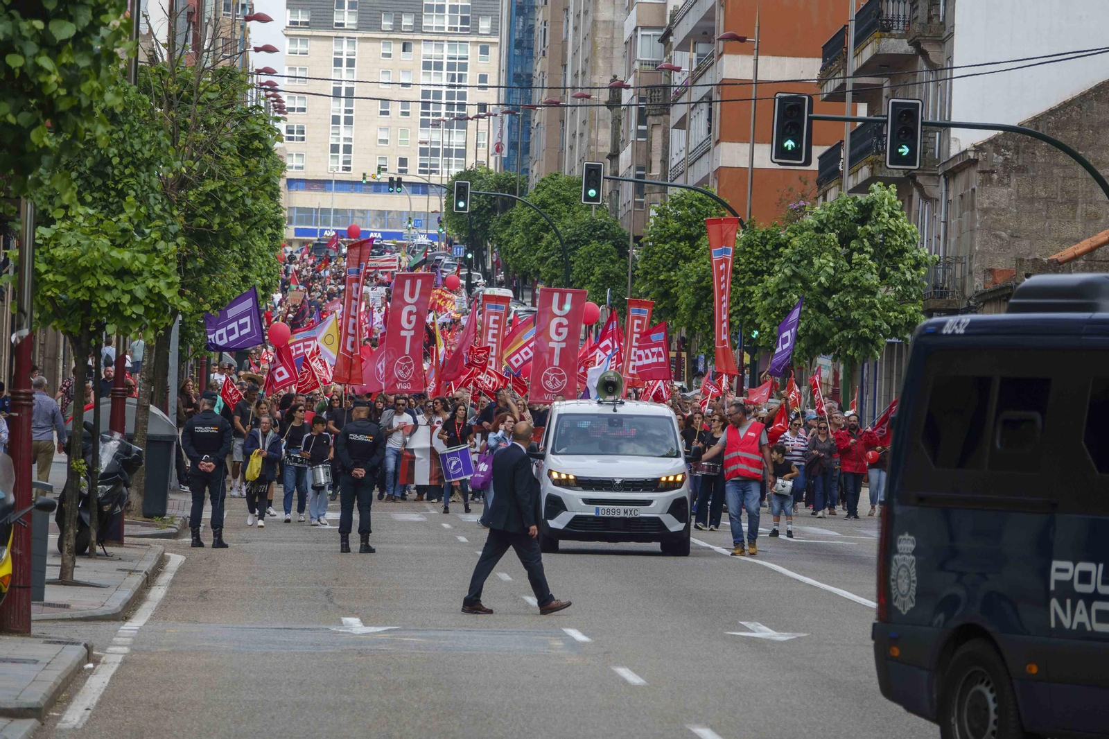 Galería | Jornada de reivindicaciones por el Día del Trabajador en Vigo