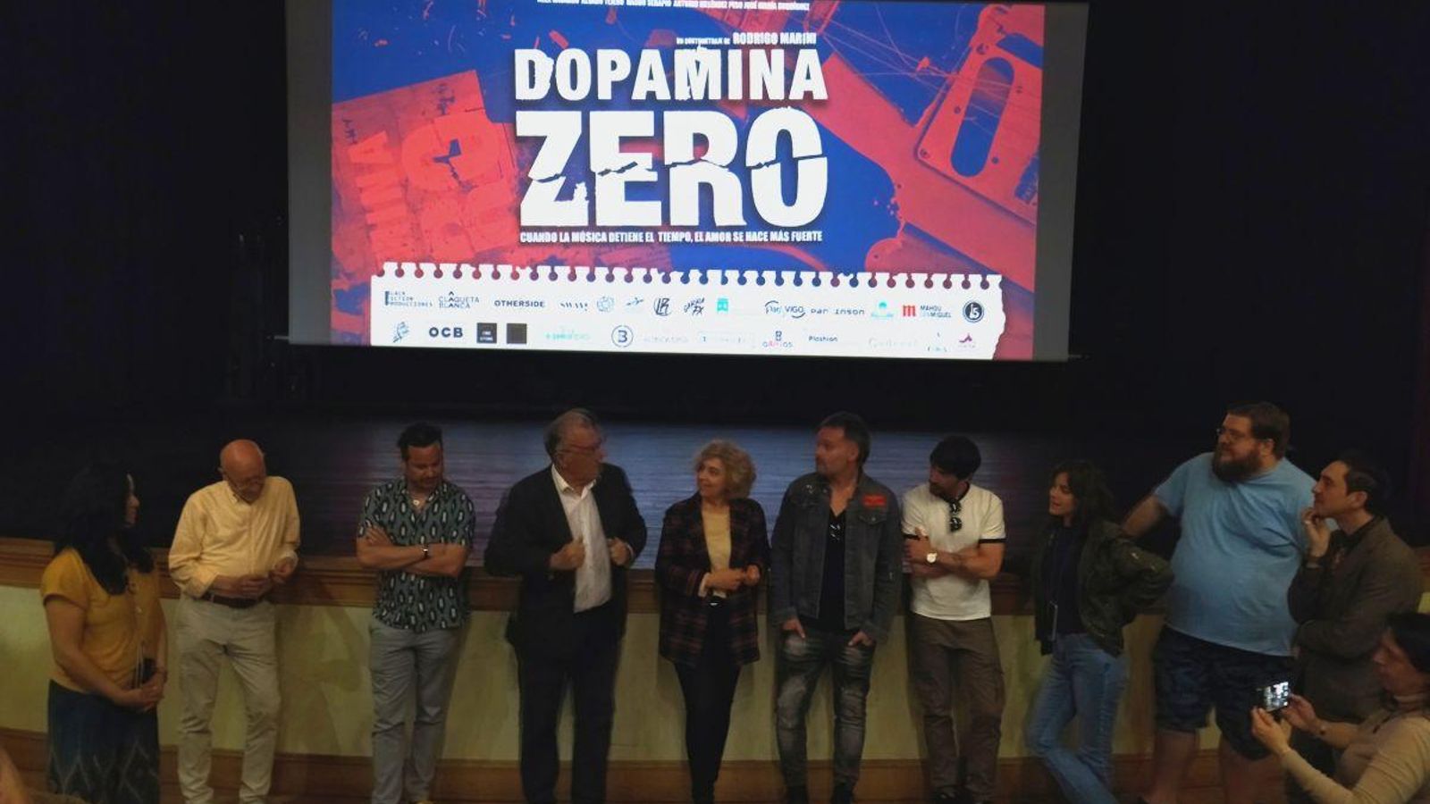 Presentación del rodaje en el Teatro Lauro Olmo.