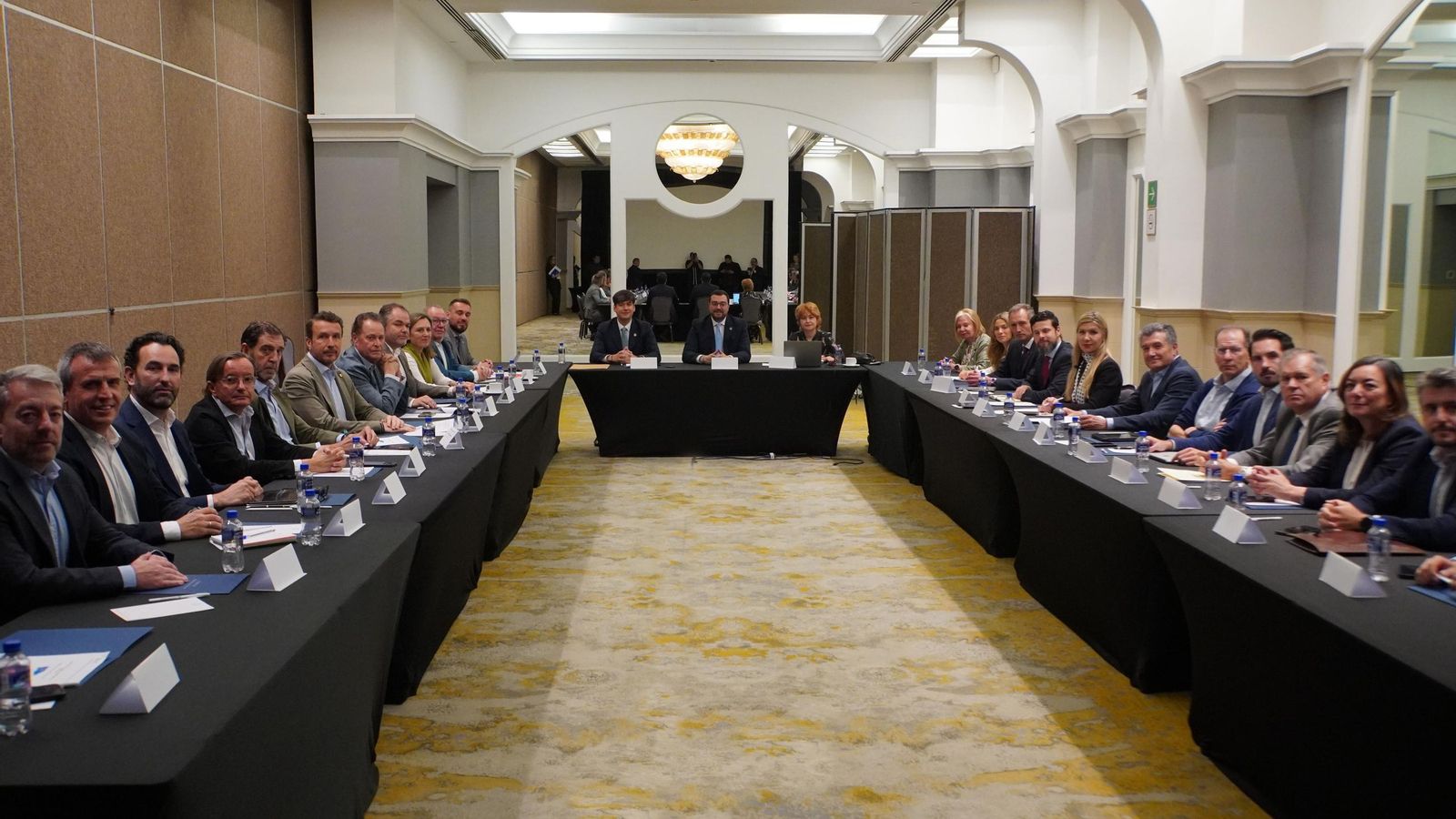 El presidente del Principado durante su intervención