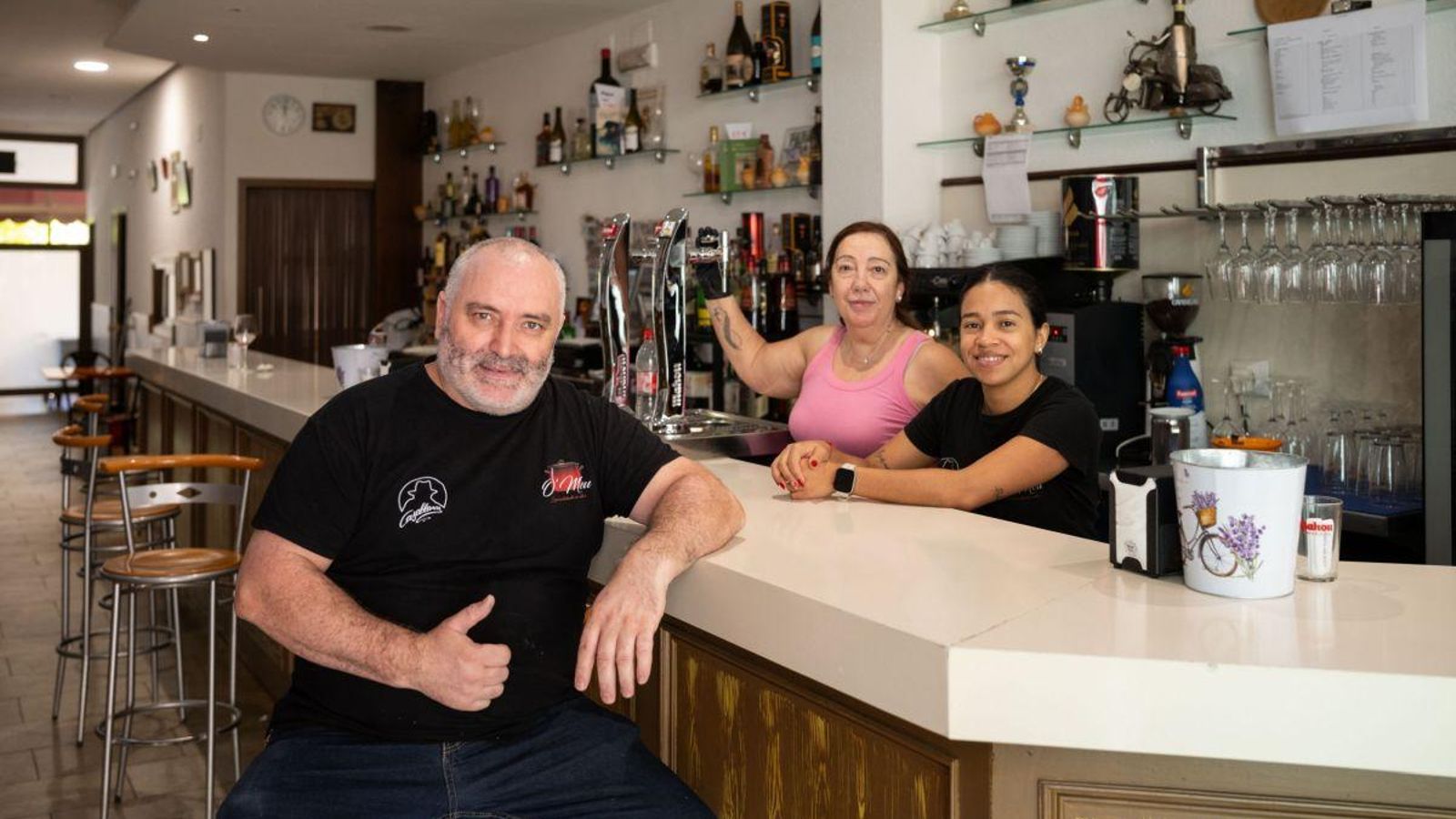 Rafael Fernández, Milagros Ramírez y Nori Suárez, caras visibles del negocio.