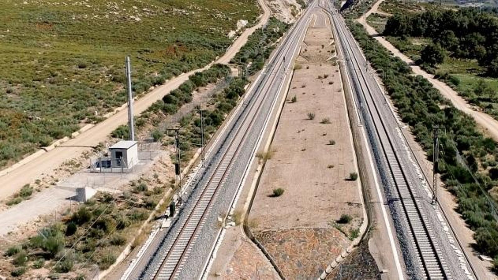 Entrada a Galicia del AVE.