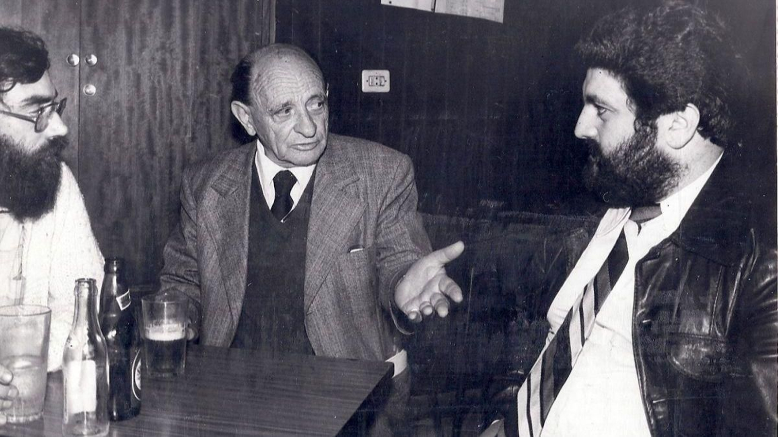 El comandante Sotomayor y uno de los hiijos de Celso Emilio Ferreiro.