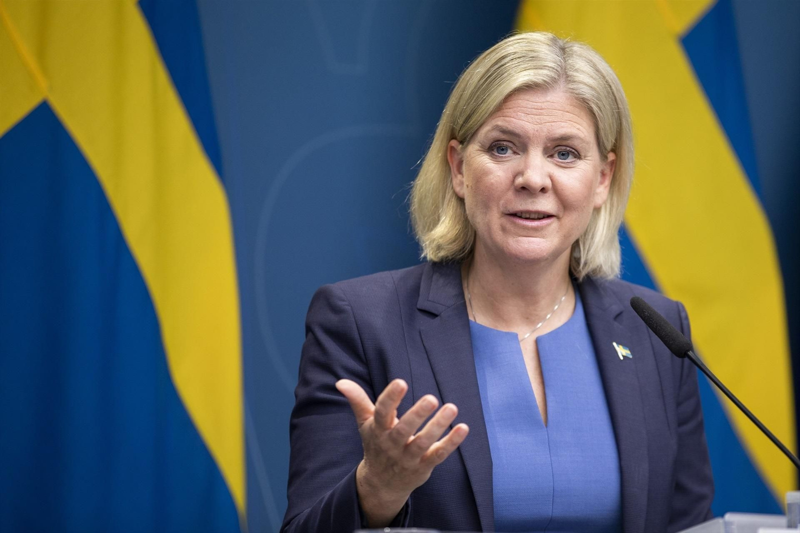 La líder del Partido Socialdemócrata de Suecia, Magdalena Andersson