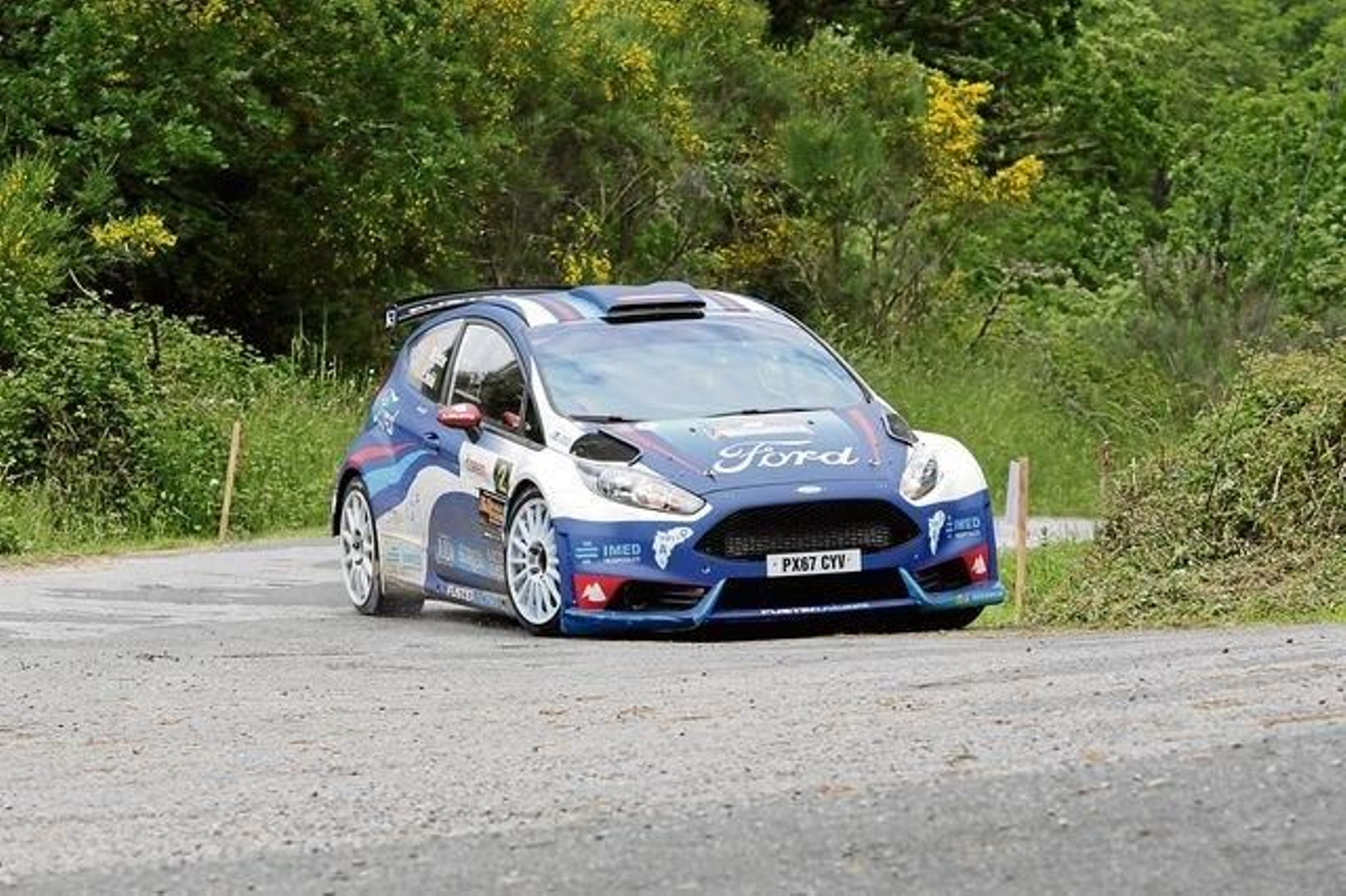 Miguel Fuster y Nacho Aviñó, durante la pasada edición del Rally de Ourense.
