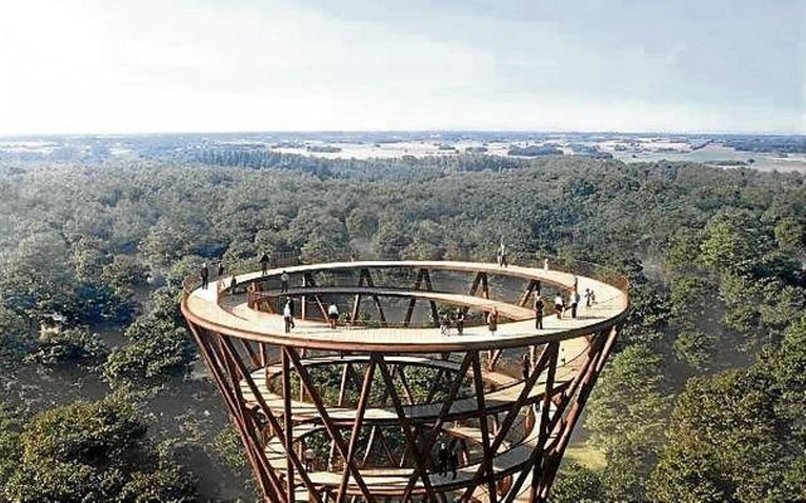 Parte superior de la torre.