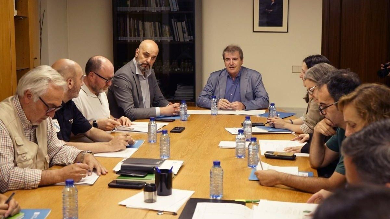 Reunión de la Comisión Provincial contra Incendios. (Foto: Marcos Atrio)