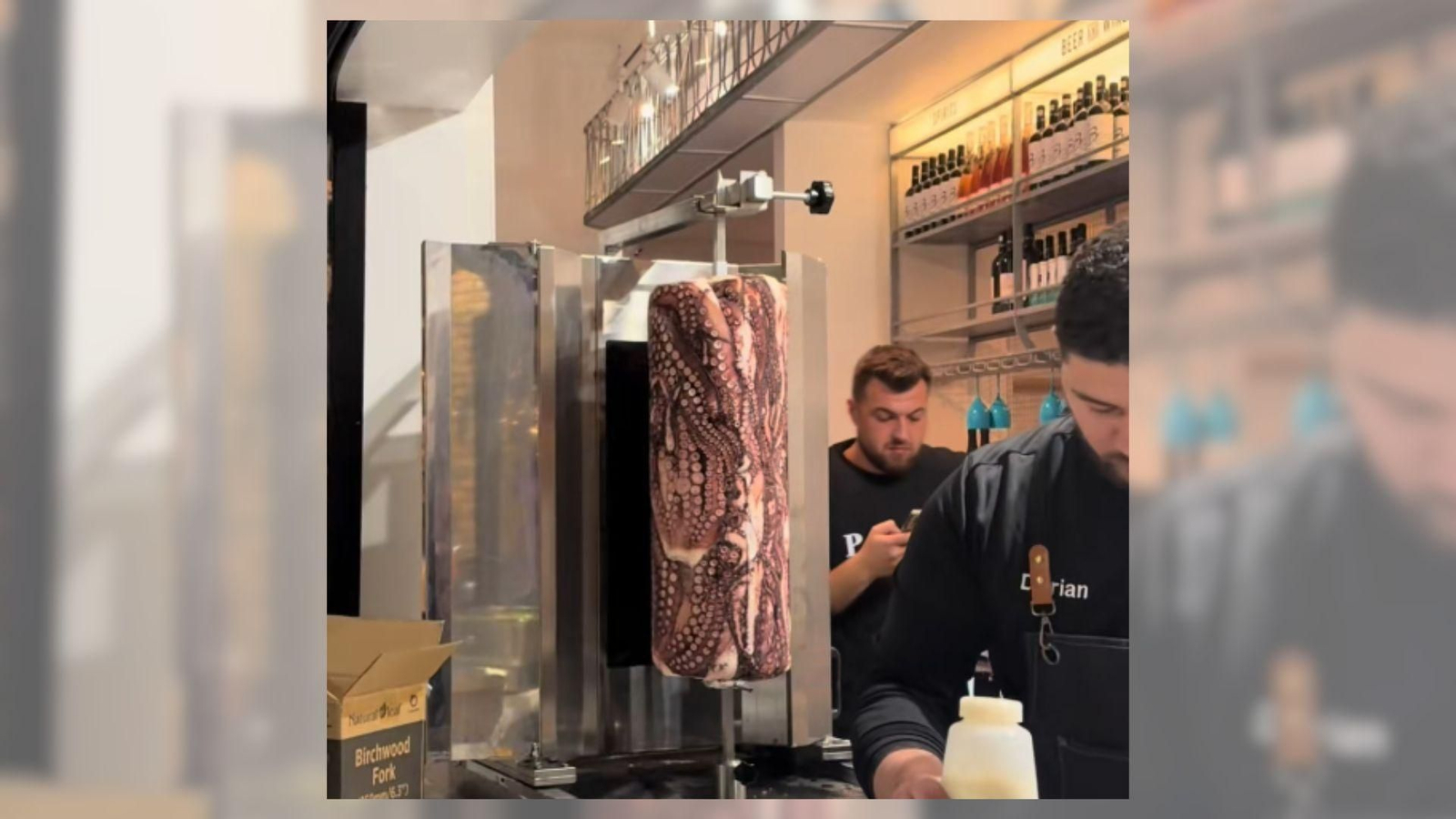 Kebab de pulpo en Londres.