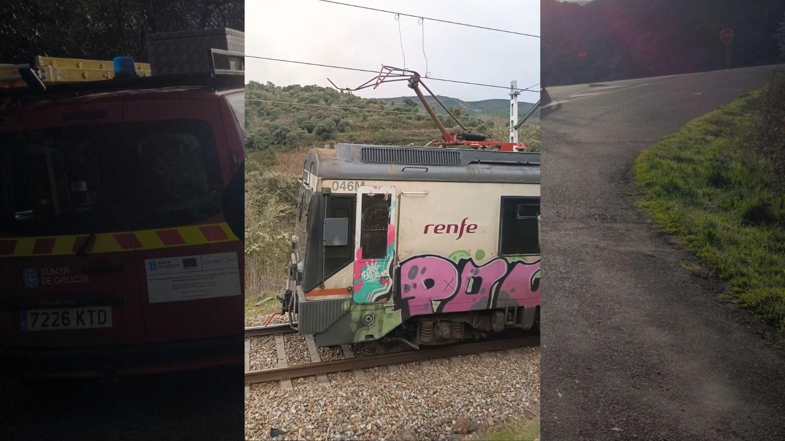 Imagen del tren accidentado