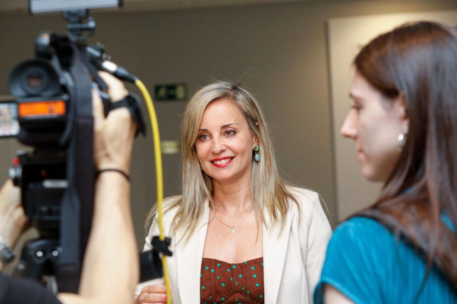 Verónica Martínez mantuvo ayer un encuentro en el Círculo de Empresarios de Galicia.