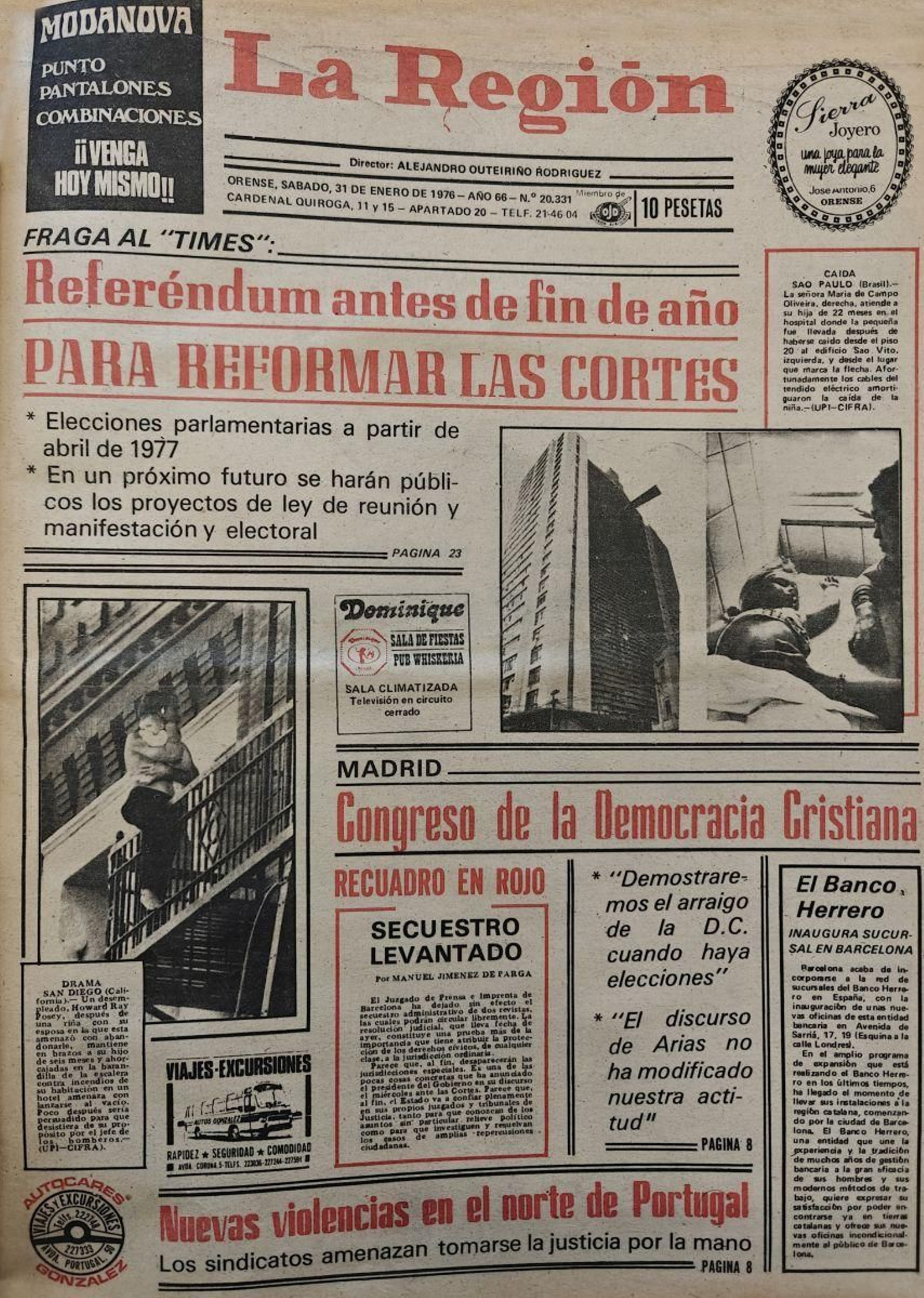 La portada.