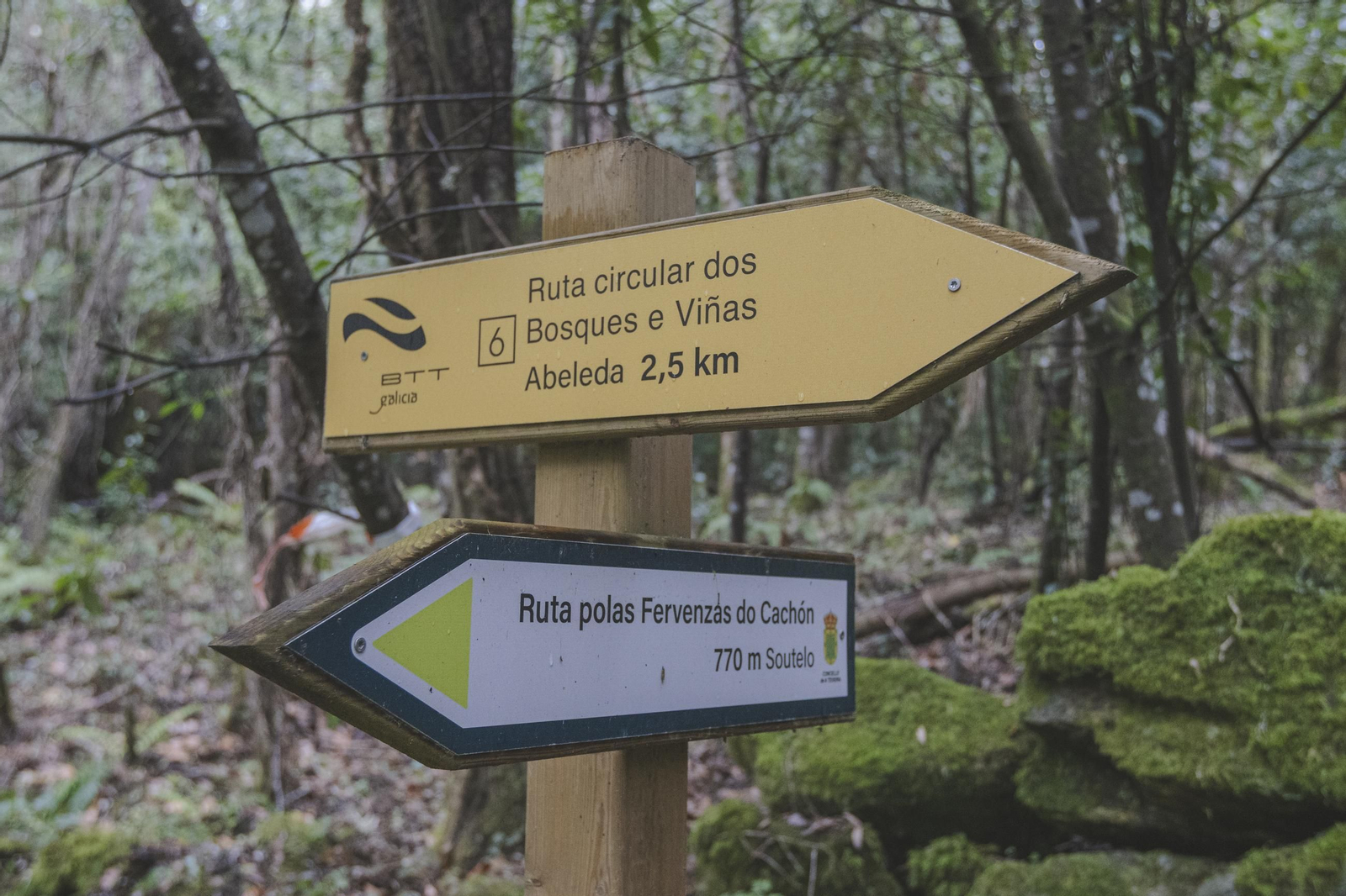 Galería | A Teixeira cierra al paso el puente medieval de Lumeares por riesgo de derrumbe
