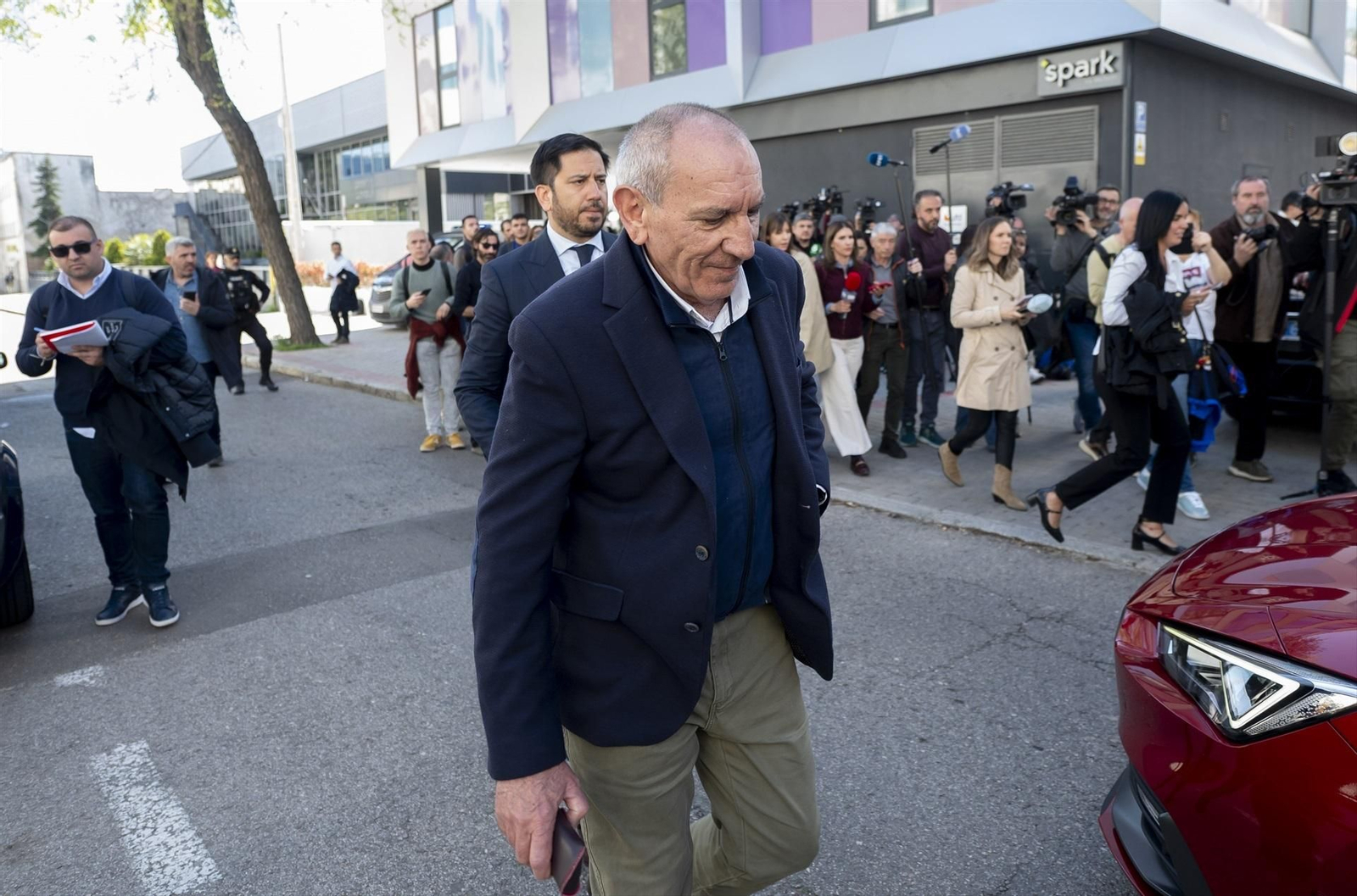 El exDAO José Ángel González, a su salida del Juzgado de Violencia sobre la Mujer en Madrid.
