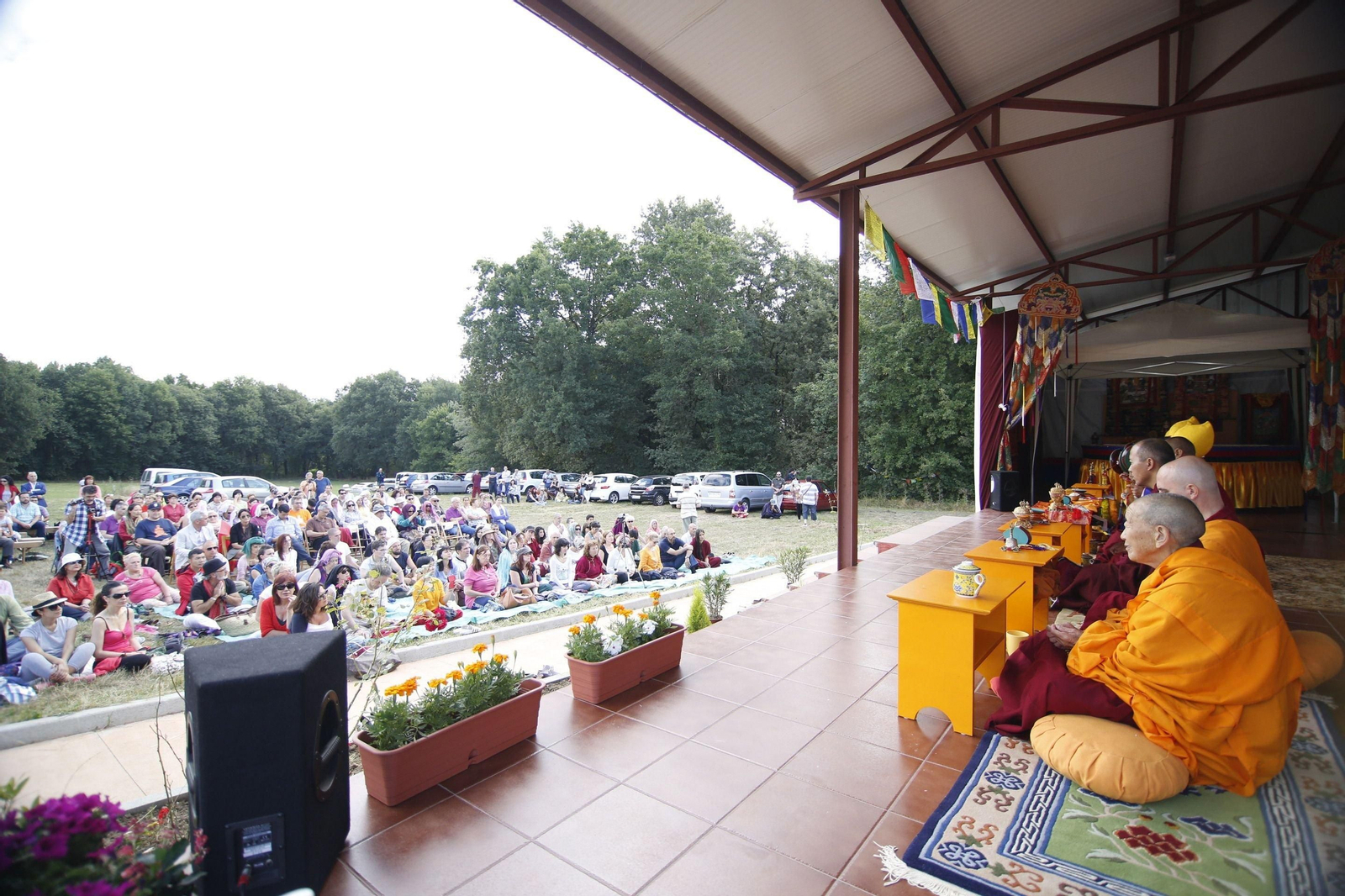 Inauguración do templo budista en Ventoselo