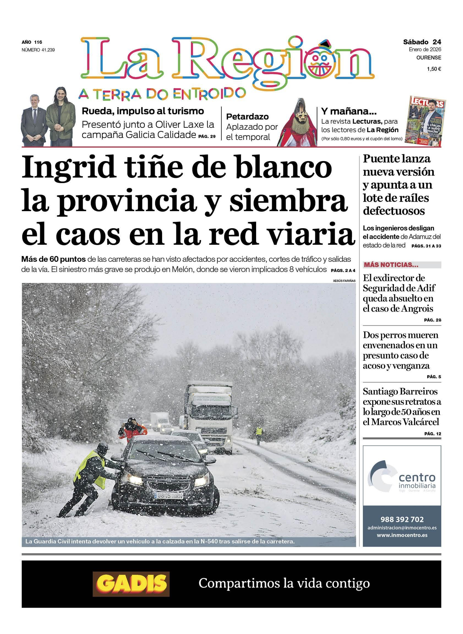 La portada de La Región