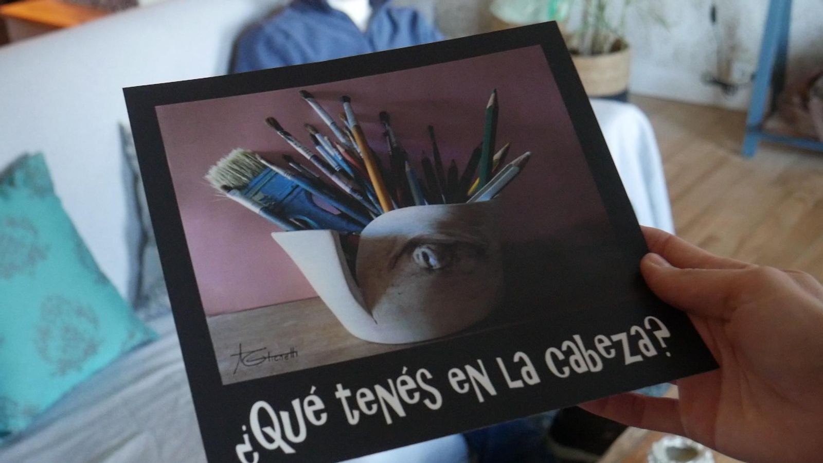 Una de las obras de Gabriela