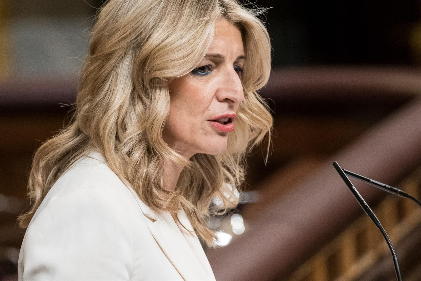 Yolanda Díaz, la semana pasada en el Congreso de los Diputados (EP).