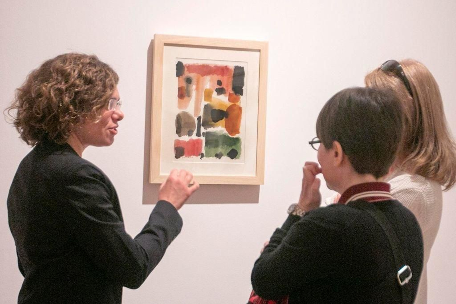Una de las abstracciones entre las más de 300 piezas que componen la exposición de Seoane.