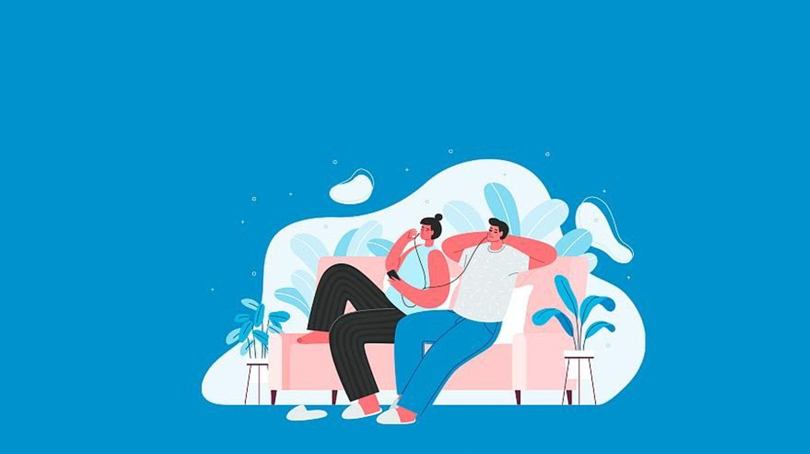 Ilustración del cartel del festival Yo me quedo en casa