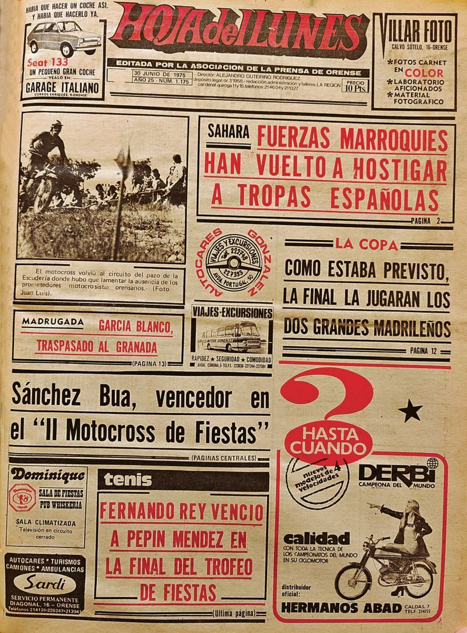 Primera página de 1975