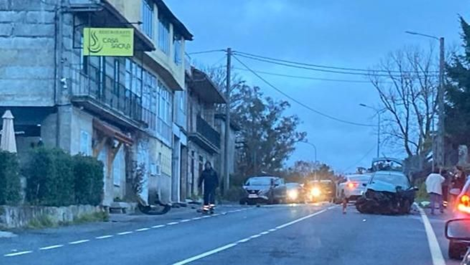 Accidente de tráfico en Esgos.