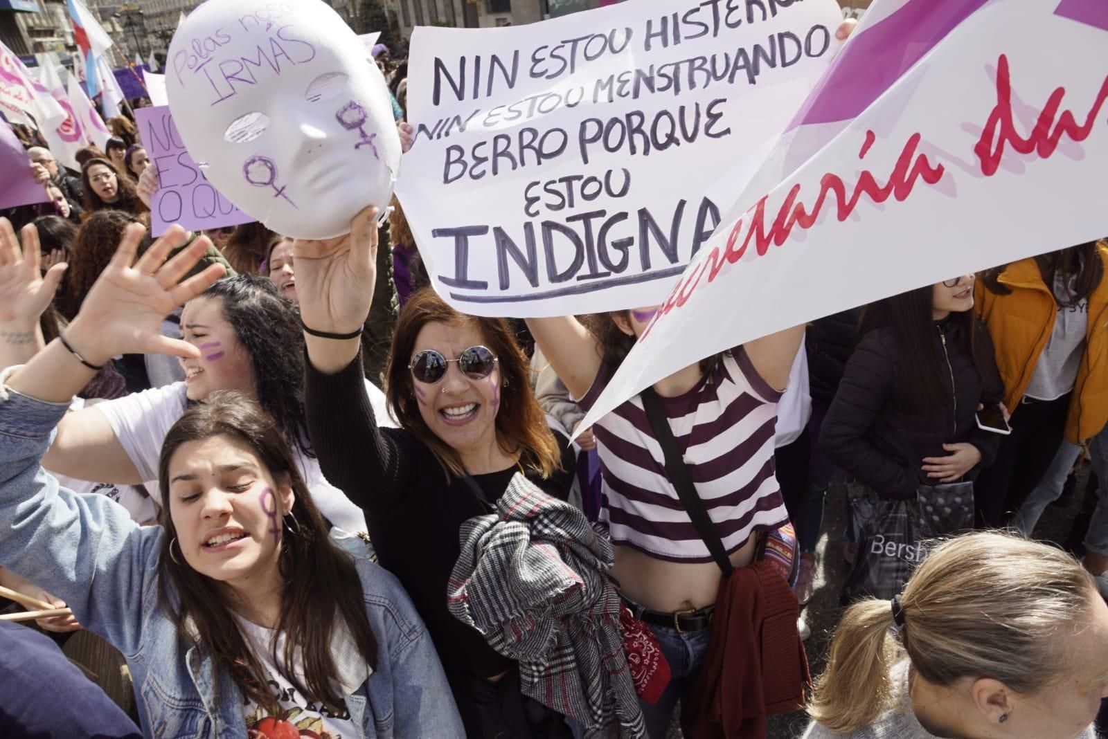 Concentración del 8M en Vigo  // Vicente Alonso