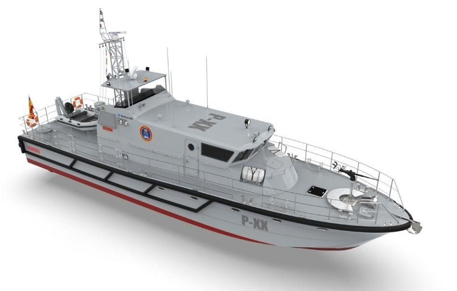El astillero hizo pública la imagen de las embarcaciones para la Armada Española. La primera la entregará este año.