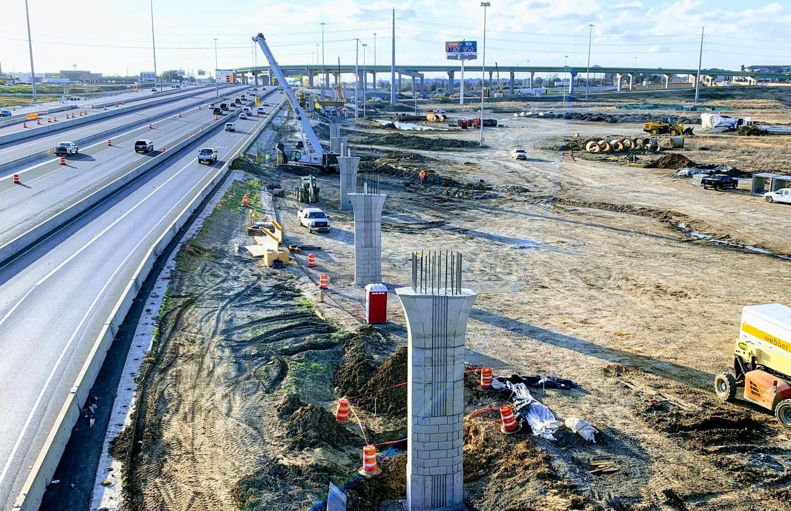 Obras en una autopista