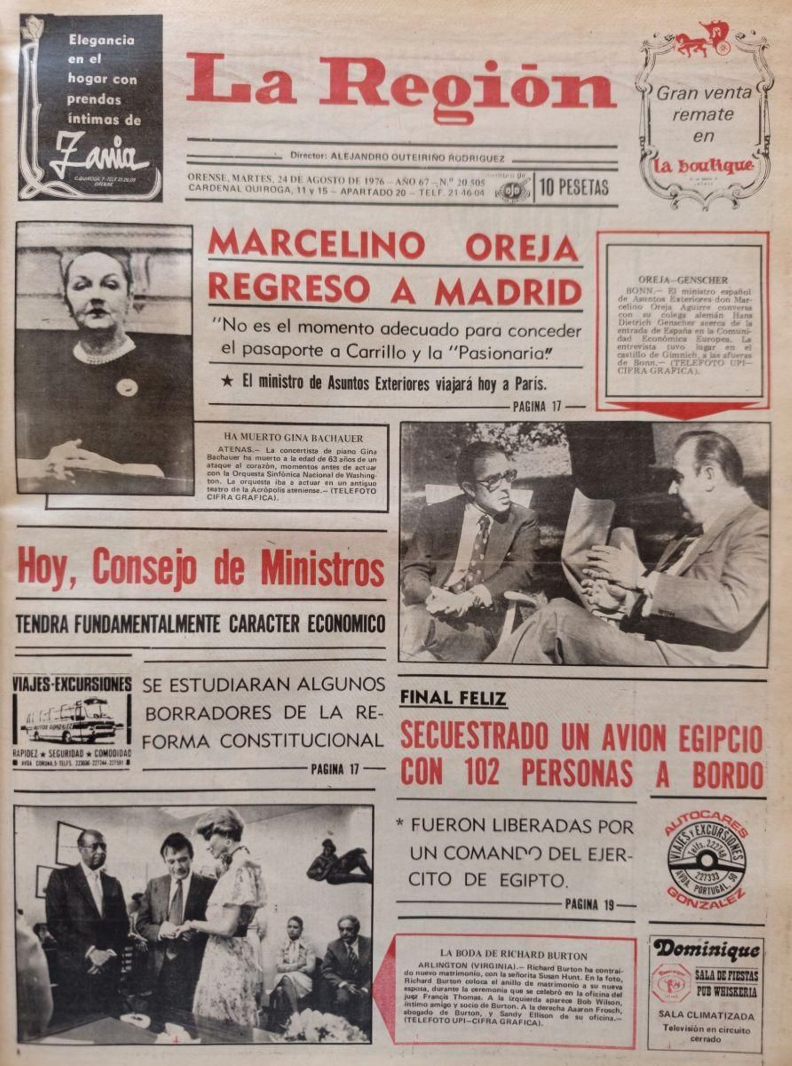 Primera página de 1976