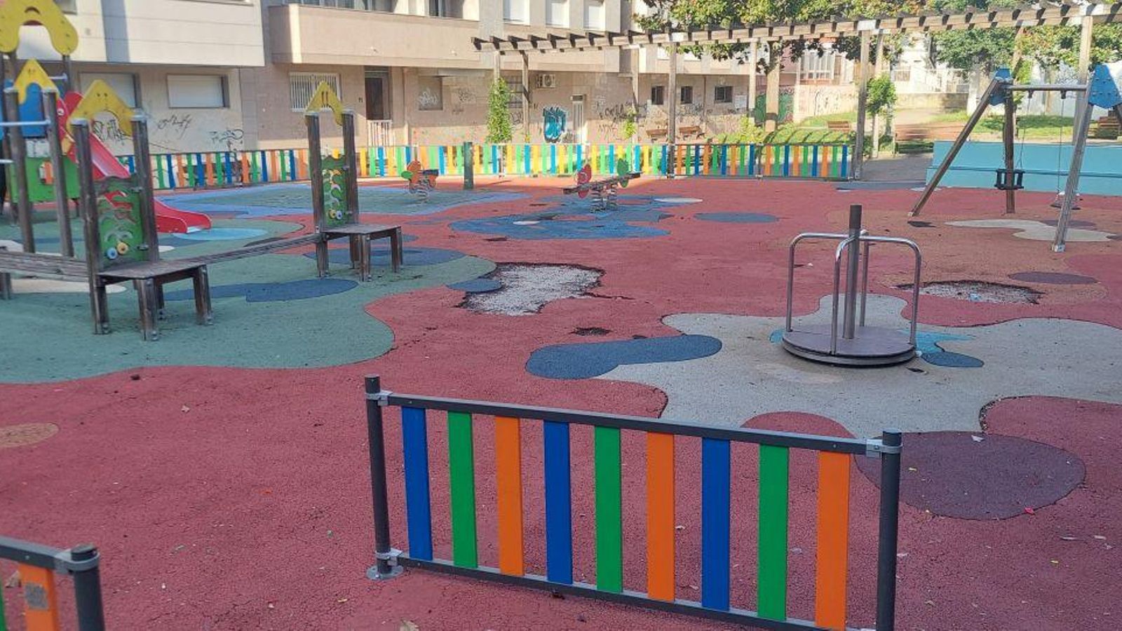 Parque en mal estado
