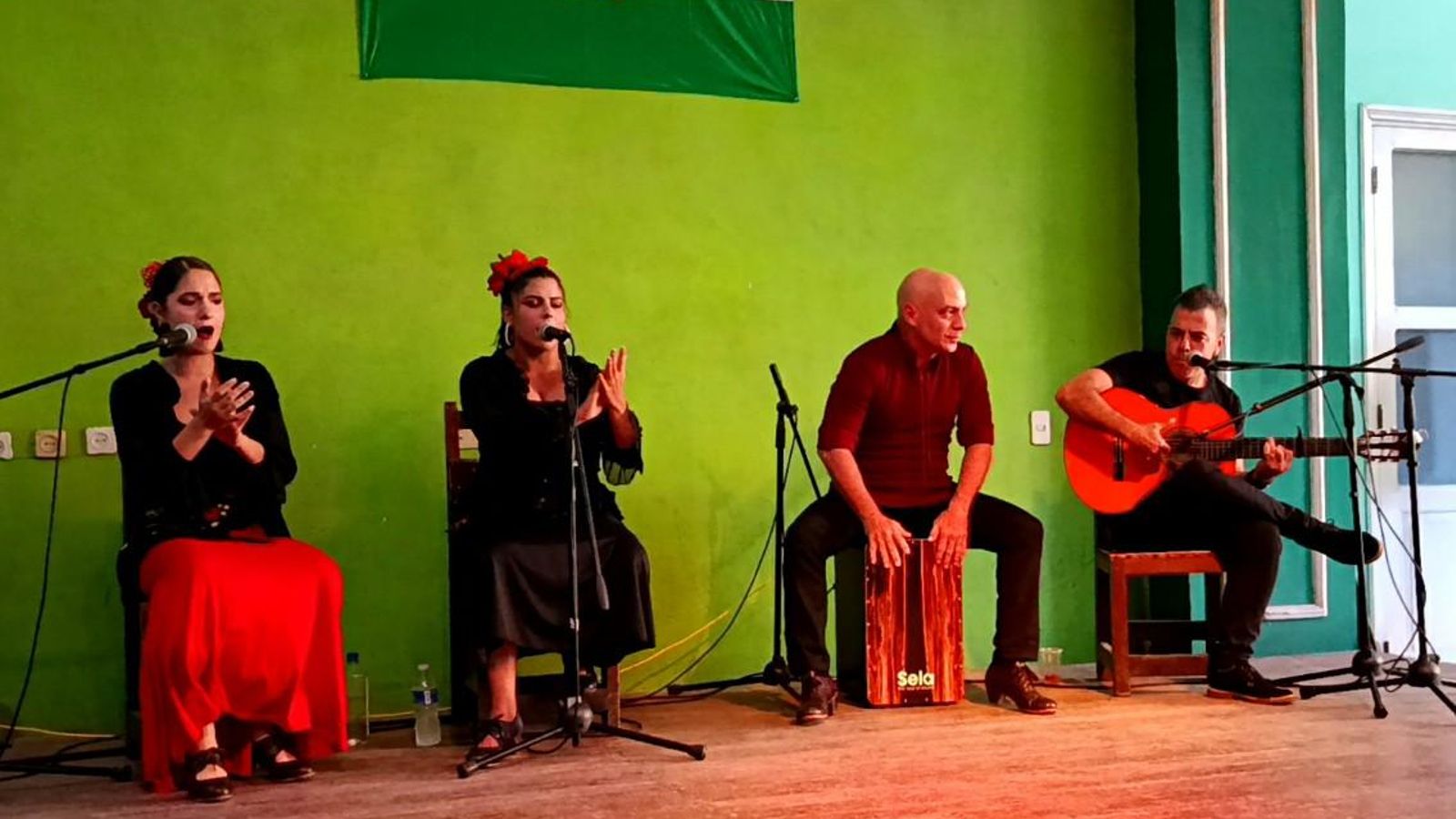 El grupo Nivarna Flamenco durante su actuacón