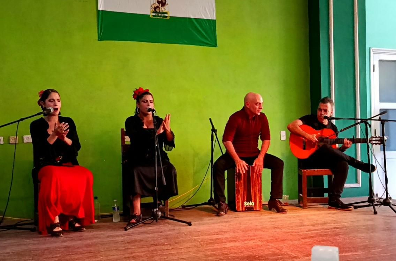 El grupo Nivarna Flamenco durante su actuacón