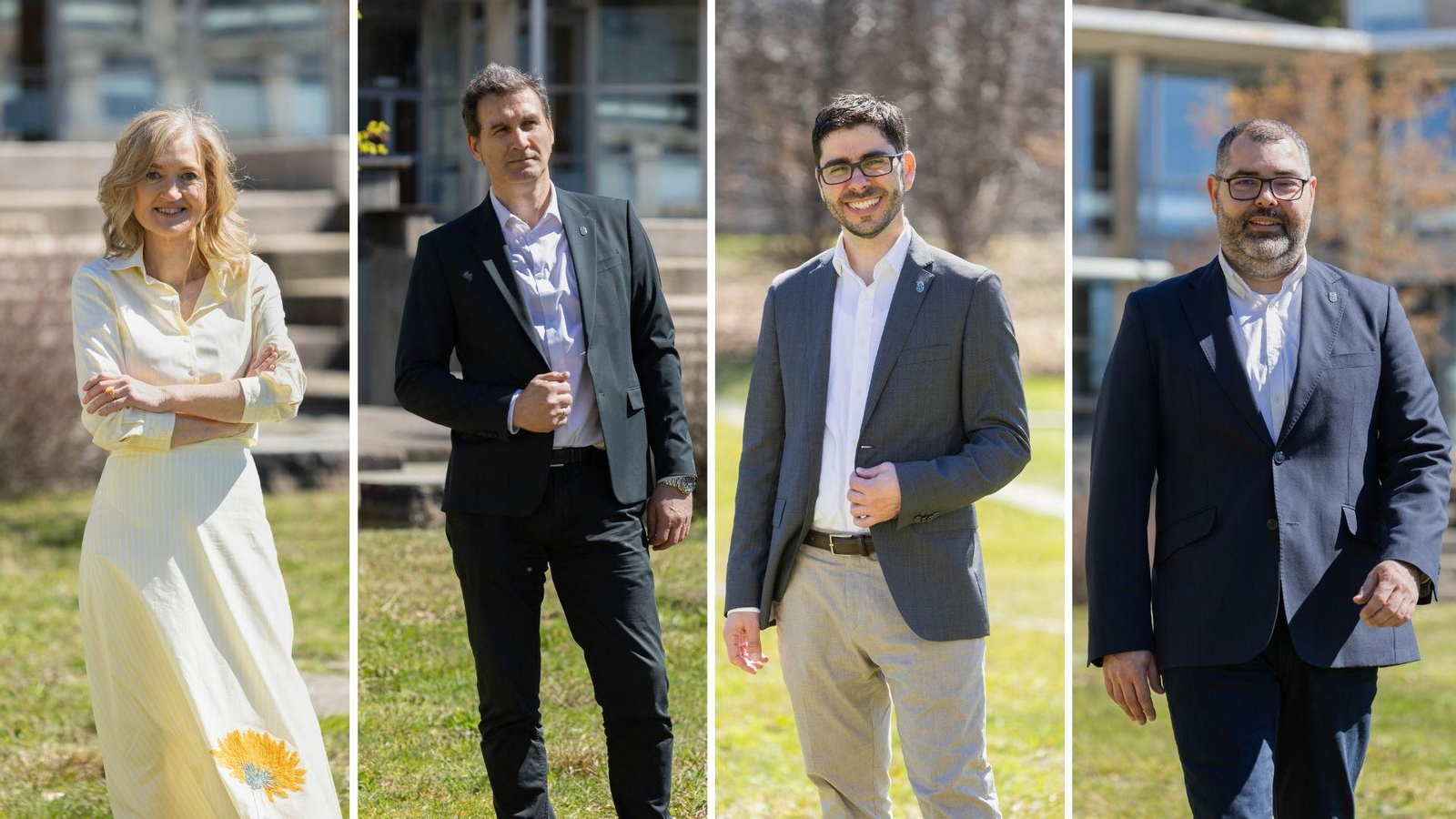 Loli González, Manuel Martínez, Rafael Comesaña y Xabier Martínez.