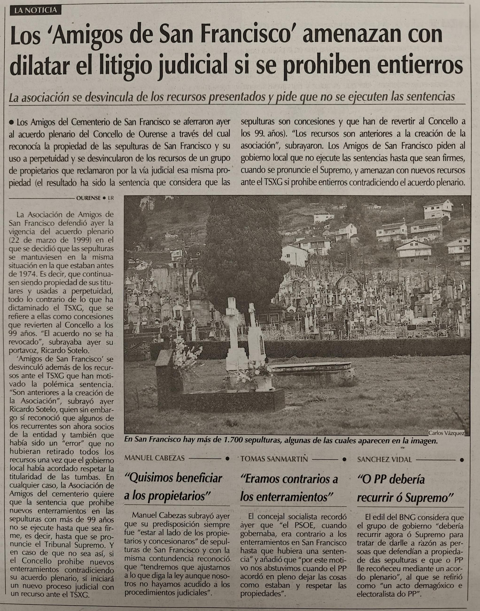 Una nota de la época.