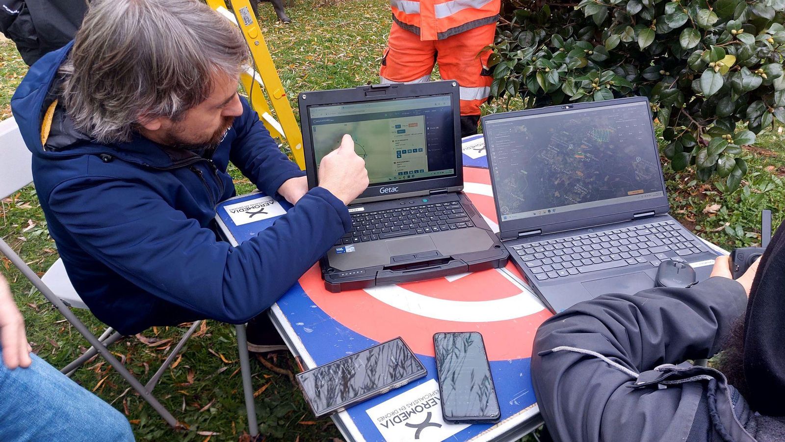 Uno de los momentos de la actuación en Lalín.