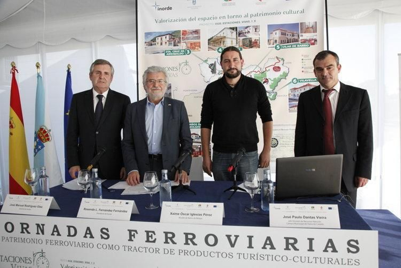 José Manuel Rodríguez, Rosendo Fernández, Xaime Iglesias y José Paulo Dantas. (MIGUEL ÁNGEL)