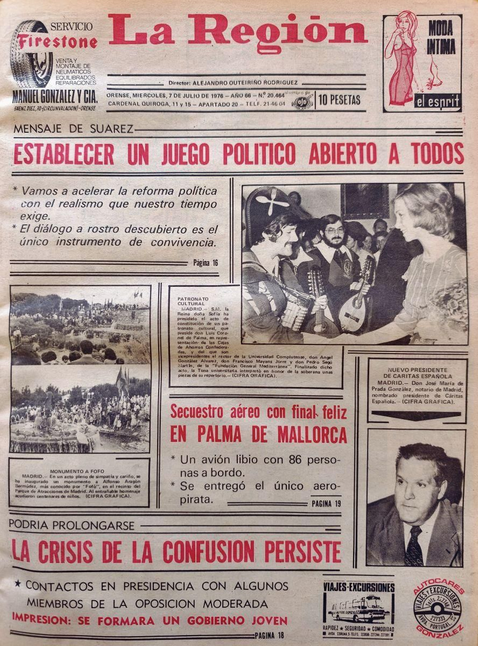 Primera página de 1976