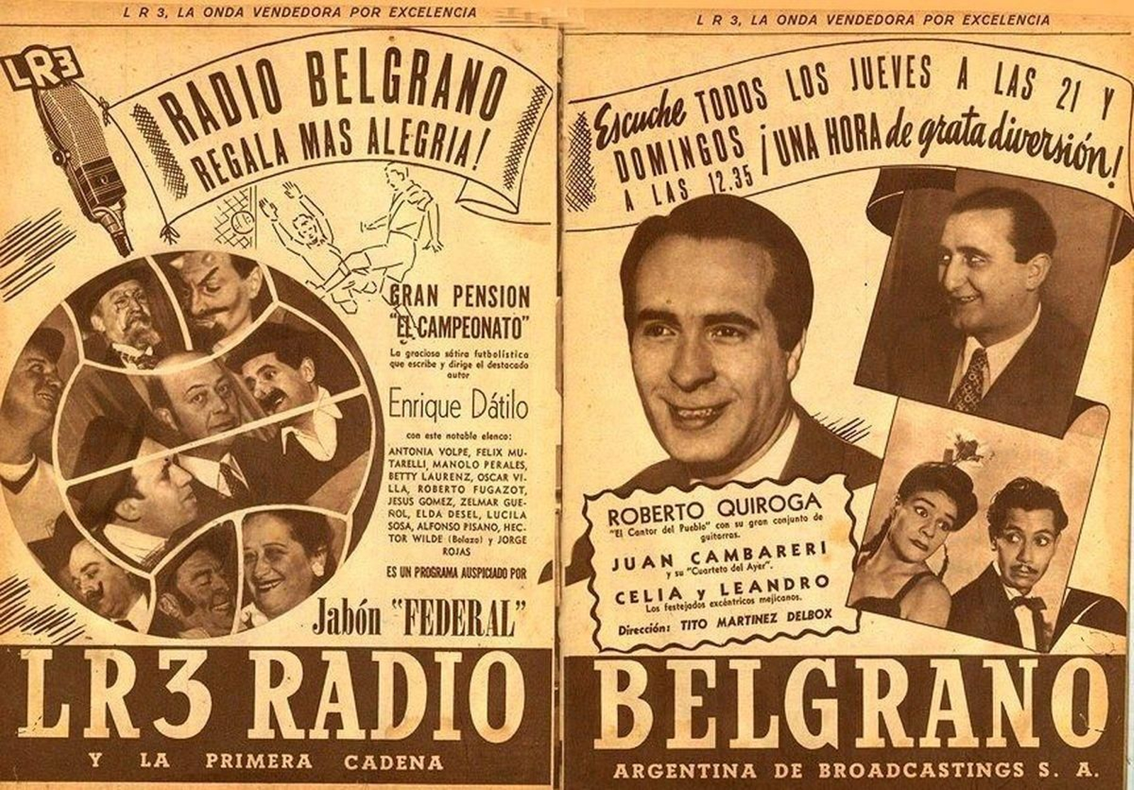 Radio Belgrano era unha das emisoras de maior audiencia en Bos Aires.