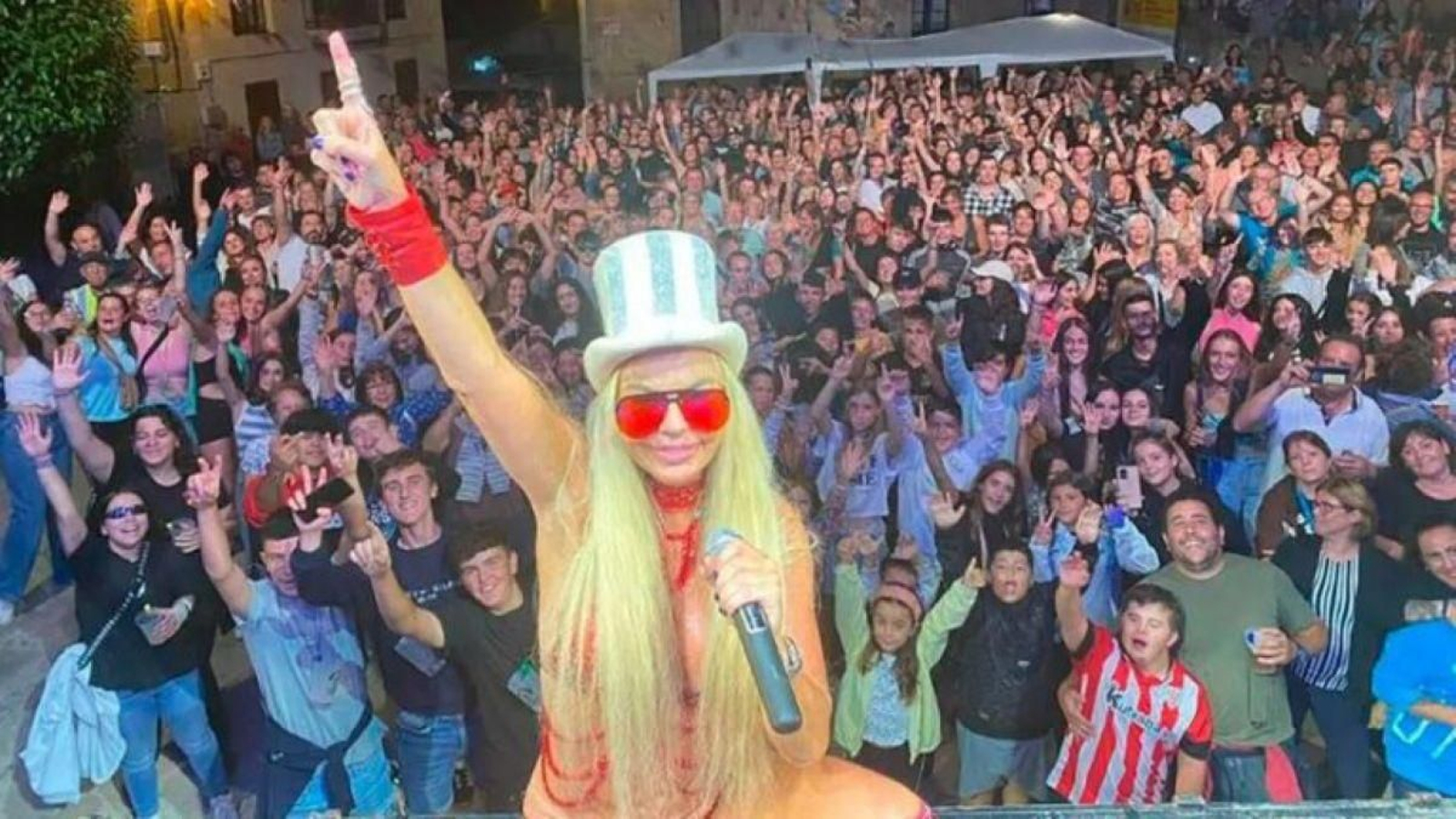 Leticia Sabater en una de sus actuaciones.