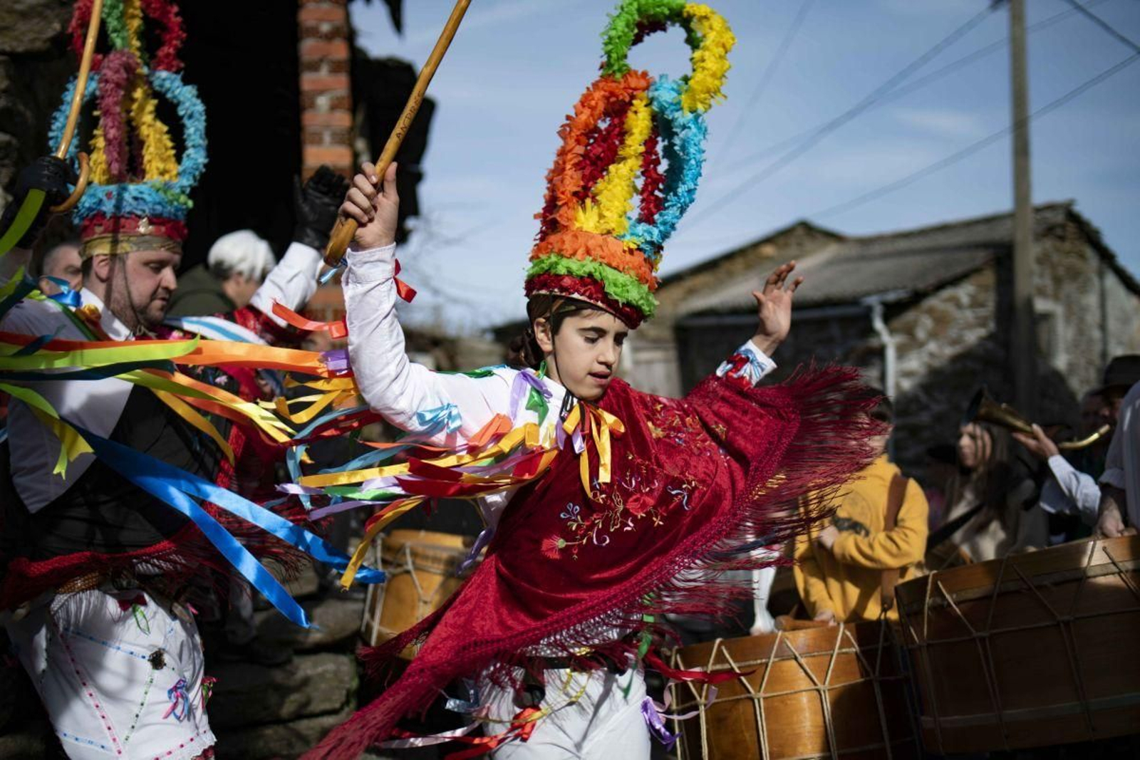 Mazcaras en la Fuliada da Mourela p’acá.