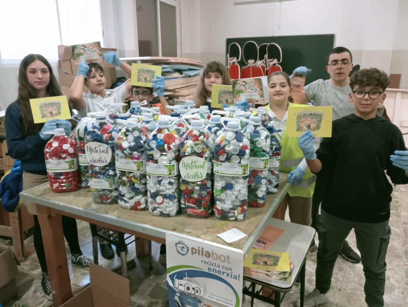 Recogida de tapones de Ecovigilantes